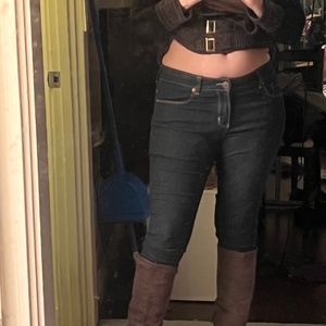 Rocker Denim Skinny Leg, long leg, low rise, Stretch Jean